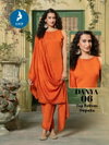Danya By Kaya Mul Roman Silk Online Kurti With Bottom Dupatta Wholesale